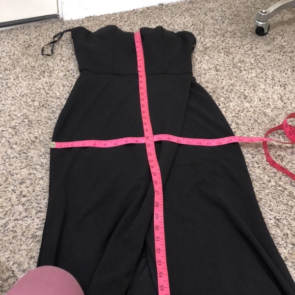 NWT La Femme Maxi Dress Size 6 Black Cut Out Caged Open Back - Picture 8 of 9